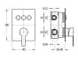 Flova Spring concealed manual GoClick® 3-outlet valve