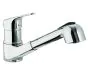 Just Taps Topmix Monoblock Sink Mixer With PULL OUT Spout, Swivel Spout