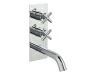 Just Taps Solex Thermostatic Concealed 2 Outlet Shower Valve With Spout