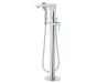 Just taps Amore Side Lever Floor Standing Bath Shower Mixer With Kit