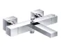 Just Taps Athena Square Thermostatic Wall Mounted Bath Shower Mixer