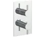Just Taps Fonti thermostatic concealed 1 outlet shower valve, MP 0.5 Designer Handle