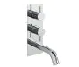 Just Taps Fonti thermostatic concealed 2 outlet shower valve, with spout MP 0.5