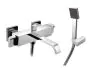Just Taps Leo Wall Mounted Bath Shower Mixer With Kit