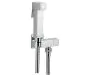 Just Taps Douche square set with built-in angle valve and bracket