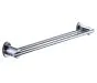 Just Taps Cora Double Towel Bar 666mm Wide - Chrome