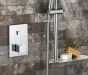 Just Taps Touch-Athena 1 Outlet Push Button Thermostatic Shower Valve-Chrome