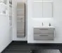 Just Taps Double Door Side Cabinet 350mm-Grey