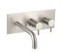 Just Taps  Inox Wall Mounted Bath And Shower Mixer With Hose Attachment Without Kit