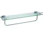 Just Taps Ludo Tempered Glass Shelf with Bar