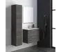 Just Taps Pace 500 Wall Mounted Unit with Drawers and Basin – Black