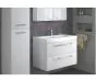 Just Taps Pace 600 Wall Mounted Unit with Drawers and Basin – White