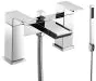 Just Taps Plus Lava Deck Mounted Bath Shower Mixer With Kit
