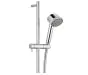 Just Taps Techno slide rail with multi-function shower handle and shower hose-Chrome