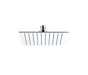 Just Taps Glide Ultra-Thin Square Fixed Shower Head 200mm x 200mm - Chrome