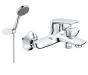 Just Taps Plus Yatin Wall Mounted Bath Shower Mixer With Kit