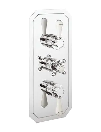 Crosswater Belgravia 2 Outlet 3 Handle Thermostatic Shower Valve