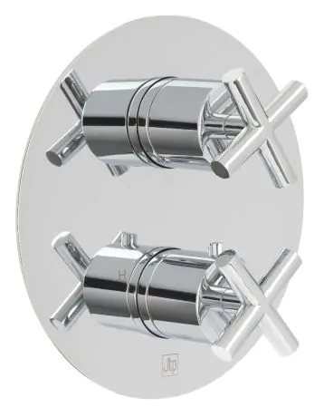 Just Taps Solex Thermostatic Concealed 2 Outlet Shower Valve