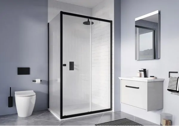Crosswater  Shower Enclosures Clear 6 Single Sliding Door & Side Panel Bundle 