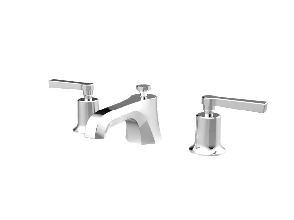 Saneux 3TH Cromwell Basin Mixer w/waste – Lever Handle – Chrome
