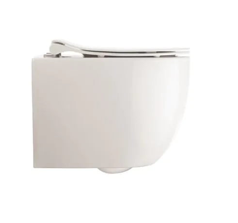 Crosswater Glide II Gloss White Wall Hung Short Projection Rimless Toilet & Soft Close Seat