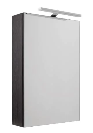 Just Taps Mirror Cabinet with Light, 460mm – Black