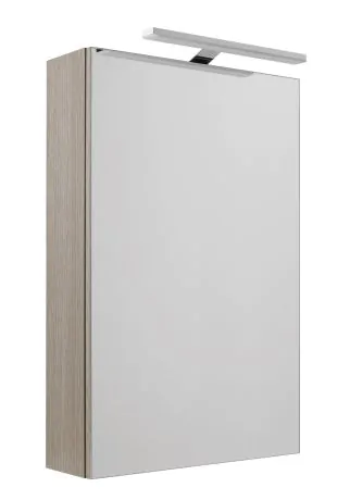 Just Taps Mirror Cabinet with Light, 460mm – Grey