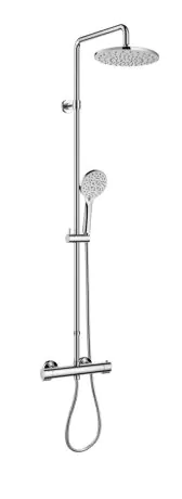 Smart exposed thermostatic shower column with Easy Fix Kit included