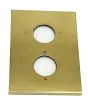 Crosswater 2 Outlet MULTI-flow Thermostatic Valve Backplate & Levers Brushed Brass