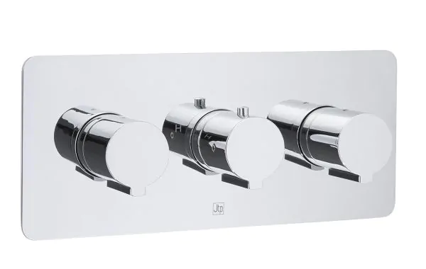 Just Taps Curve Thermostatic Concealed 3 Outlet Shower Valve