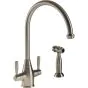 Abode Brompton Pewter Kitchen Tap & Pull Out Rinser