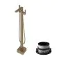 Abacus Plan Bath Shower Mixer Freestanding With Easy Box - Brushed Nickel
