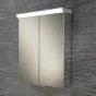 HIB Flare LED Aluminium Bathroom Cabinet with Mirror Sides