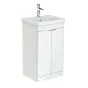 Saneux INDIGO 2-door unit floor mounted gloss white for 50cm basin