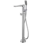 Flova Allore thermostatic floorstanding bath and shower mixer with shower set