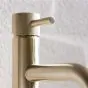 Crosswater MPRO Basin Mixer Tap with Knurled Detailing - Brushed Brass