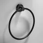 Bathroom Origins Tecno Project Black Towel Ring