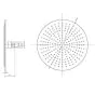 Crosswater MPRO Shower Head 300mm - Brushed Stainless Steel