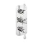 Crosswater Belgravia 2 Outlet 3 Handle Concealed Thermostatic Shower Valve Portrait