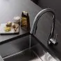 Crosswater Cucina Cook Side Lever Sink Mixer Tap With Dual Function Spray – Chrome