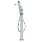Flova Essence floor standing tall bath and shower mixer with shower set