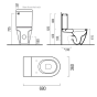 GSI Pura 68 Close Coupled WC Pan & Cistern With Lid (Without Seat)