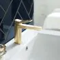 Just Taps Hix Brushed Brass Single Lever Basin Mixer