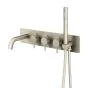 Abacus Iso Pro Thermo Concealed Bath Shower Mixer Brushed Nickel