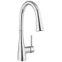 Crosswater Cucina Cook Side Lever Sink Mixer Tap With Dual Function Spray – Chrome