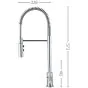 Crosswater Cucina Cook Dual Lever Kitchen Sink Mixer Tap With Flexi Spray – Chrome