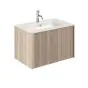 Crosswater Limit 700 Single Drawer Unit with Ice White Glass Basin