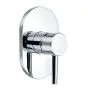 Flova Levo concealed manual shower mixer with single outlet (large plate)