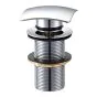 Saneux SQUARE 1¼ unslotted clicker wa ste for basin without overflow