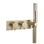 Crosswater MPRO Brushed Brass Thermostatic Bath Shower Valve with Kit